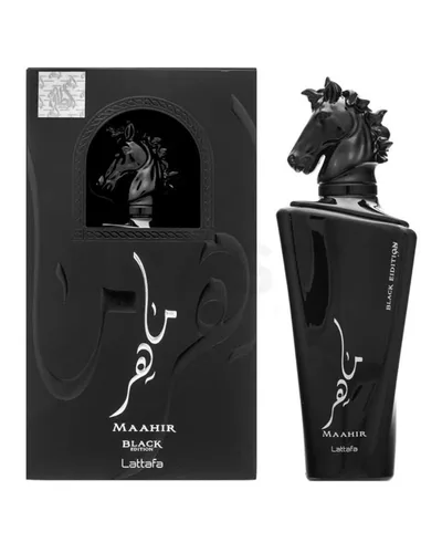 Maahir Black Lattafa Eau de Parfum - Perfume Compartilhável 100ml