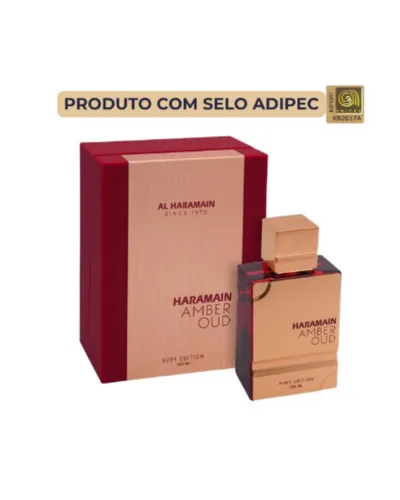 Amber Oud Ruby Edition Al Haramain Eau de Parfum - Perfume Compartilhável 100ml