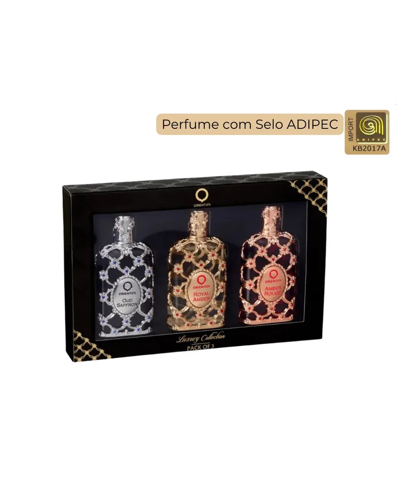 Kit Orientica Royal Amber, Oud Saffron e Amber Rouge 30ml Eau de Parfum — Orientica