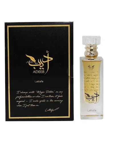 Adeeb Lattafa Eau de Parfum - Perfume Compartilhável 80ml