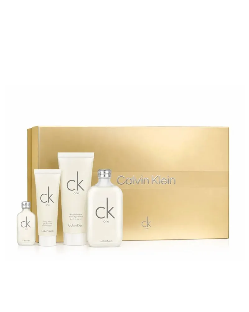 Kit CK One Calvin Klein Eau de Toilette - Perfume Unissex 200 + 15ml + Gel de Banho 100ml + Body Lotion 200ml — Calvin Klein